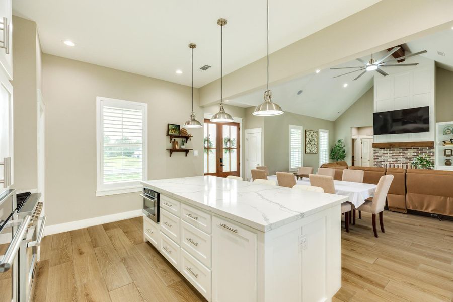 Furnished interior view inside a new home in , Angleton (Image 17).