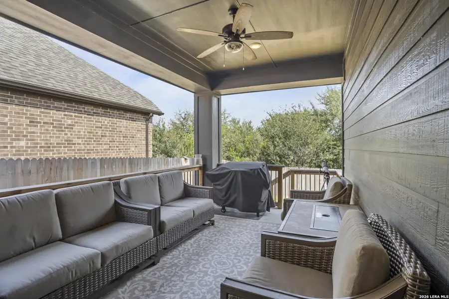 Exterior details and patio area of a home in VIDA, San Antonio (Image 22).