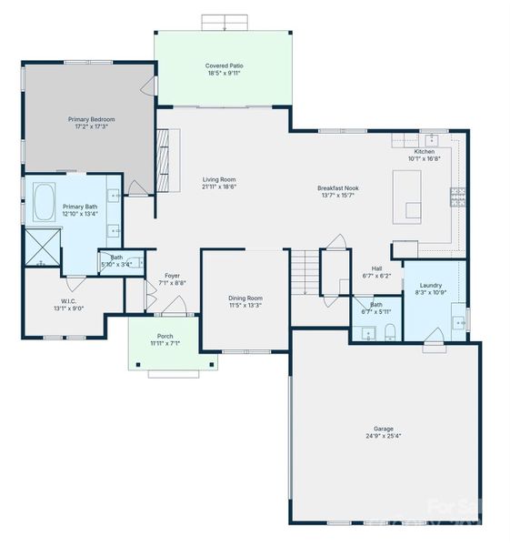 2D floor plan layout of this home in , Taylorsville, NC (Image 4).
