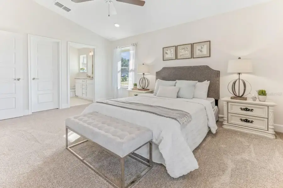 Representative furnished interior of a home built from the 1820 by Adams Homes in Flagler Estates, Hastings (Image 18).