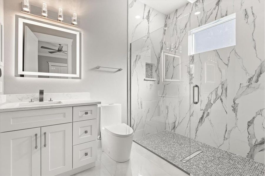 Furnished interior view inside a new home in , Clermont (Image 64). Furnished interior view inside a new home in , Clermont (Image 64).