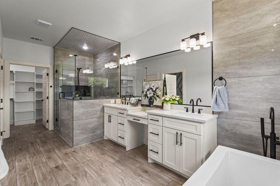 Furnished interior view inside a new home in , Canton (Image 17).