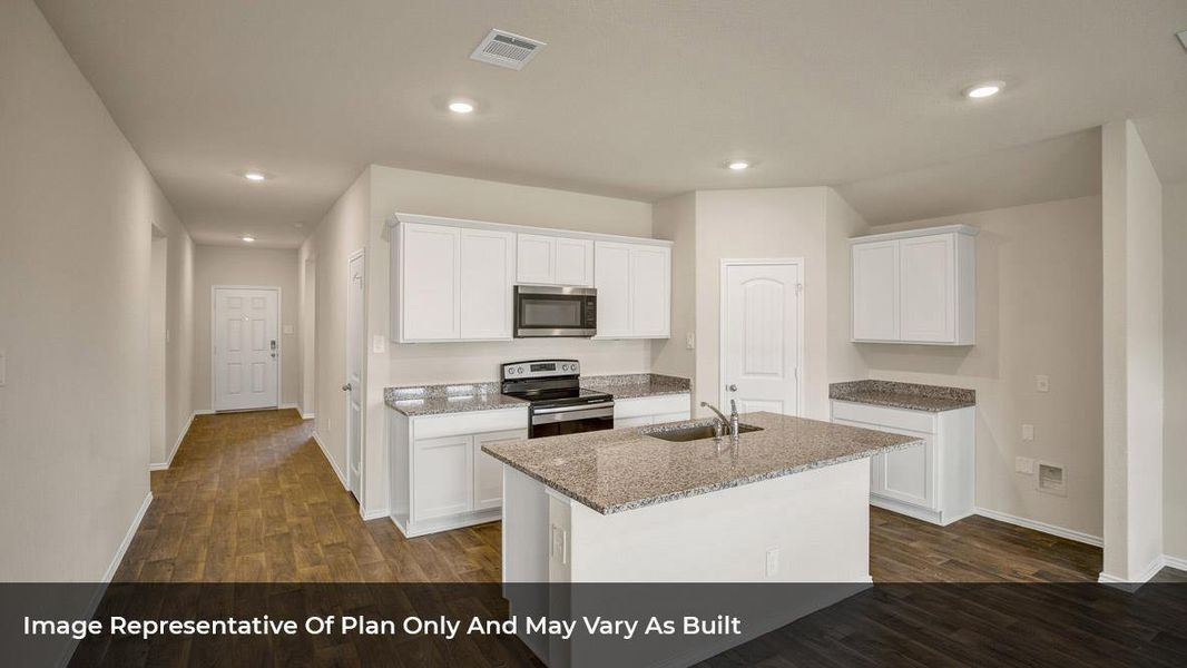 Furnished interior view inside a new home in Bar W Ranch, Leander (Image 6).