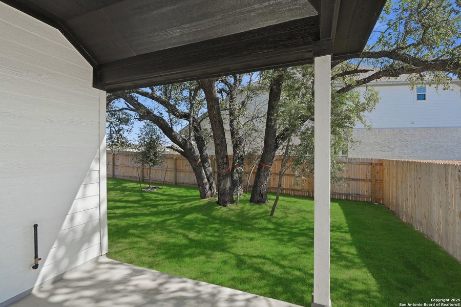 Exterior details and patio area of a home in Bison Ridge, San Antonio (Image 4). Exterior details and patio area of a home in Bison Ridge, San Antonio (Image 4).