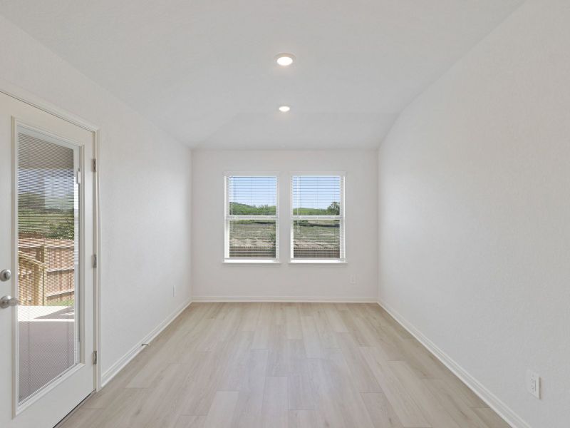 Dining room in the Callaghan floorplan at a Meritage Homes community. Dining room in the Callaghan floorplan at a Meritage Homes community.