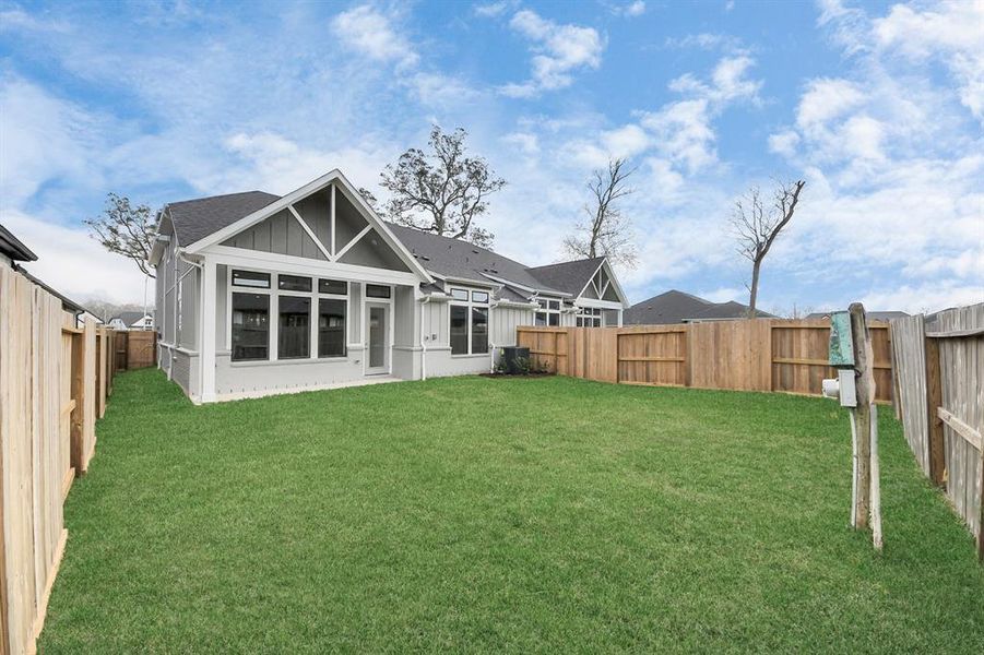 Front exterior of a new home in Sienna: Signature Series, Missouri City, TX, highlighting curb appeal (Image 28). Front exterior of a new home in Sienna: Signature Series, Missouri City, TX, highlighting curb appeal (Image 28).