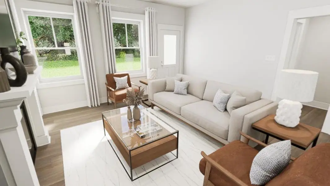 Furnished interior view inside a new home in Golden Gate, High Point (Image 3).