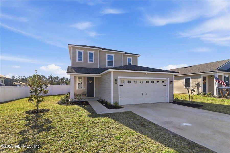 Front exterior of a new home in , St. Augustine, FL, highlighting curb appeal (Image 2). Front exterior of a new home in , St. Augustine, FL, highlighting curb appeal (Image 2).