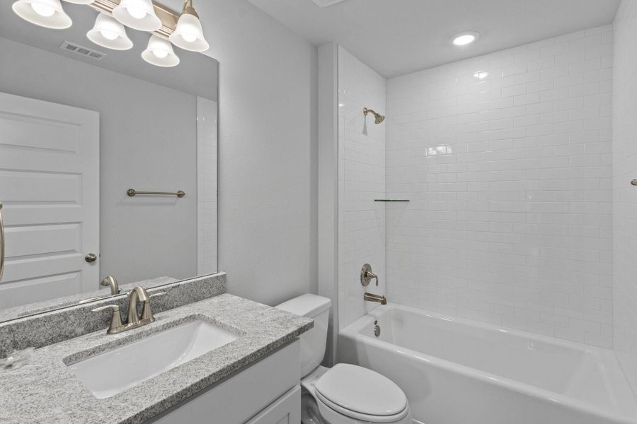 Furnished interior view inside a new home in River Ranch Trails, Dayton (Image 5). Furnished interior view inside a new home in River Ranch Trails, Dayton (Image 5).