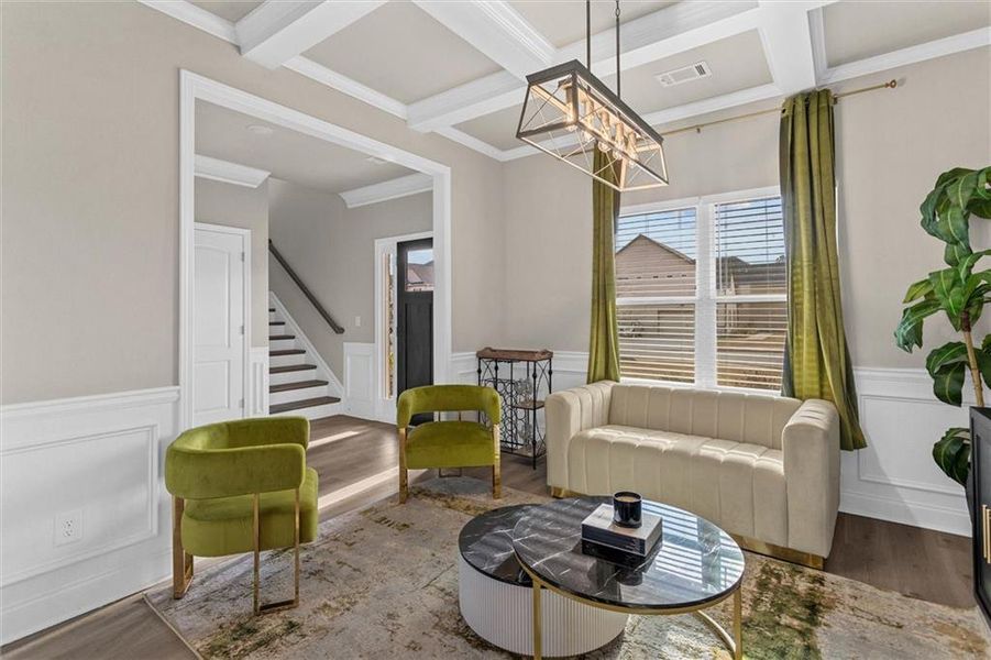 Furnished interior view inside a new home in Enclave at Brookside Crossing, Auburn (Image 41).