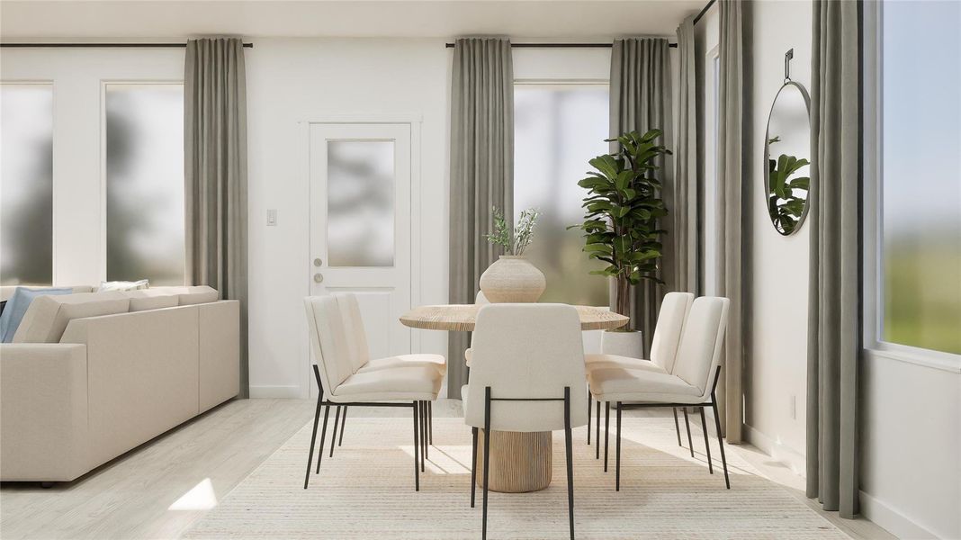 Furnished interior view inside a new home in Thunder Rock, Marble Falls (Image 8).