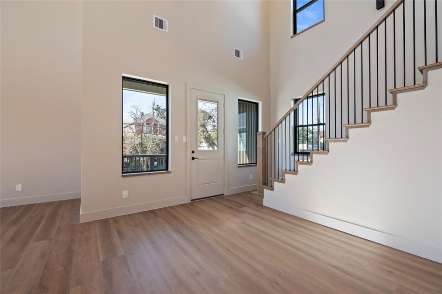 Entry to main floor balcony and upstairs Entry to main floor balcony and upstairs