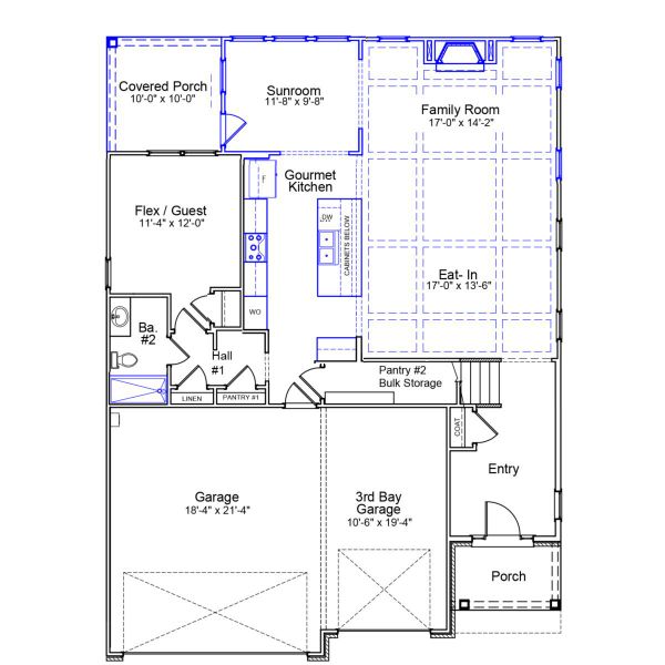 2D floor plan layout of this home in Hendrix Farms, Lexington, SC (Image 2). 2D floor plan layout of this home in Hendrix Farms, Lexington, SC (Image 2).