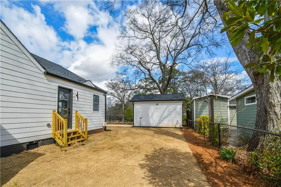 Exterior details and patio area of a home in , Atlanta (Image 5).