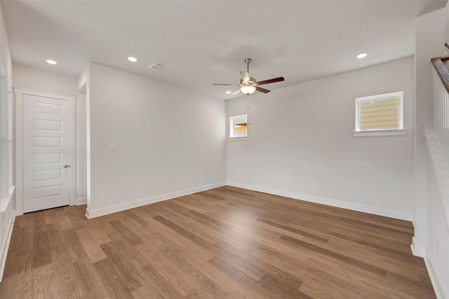 Spacious, unfurnished interior of a new home in Elyson - Grove Row Collection, Katy (Image 8). Spacious, unfurnished interior of a new home in Elyson - Grove Row Collection, Katy (Image 8).