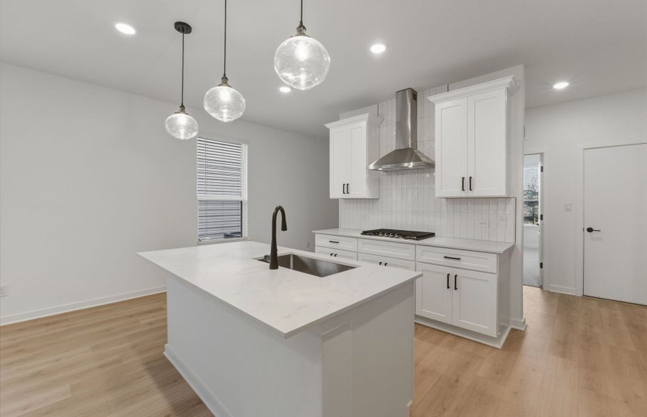 Furnished interior view inside a new home in Sunfield, Buda (Image 5).