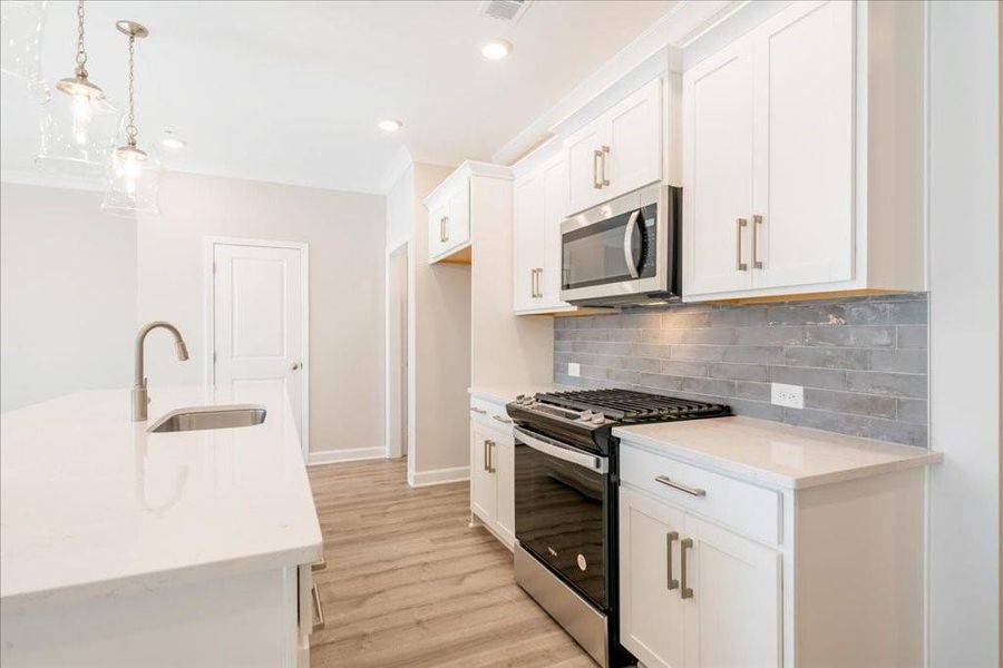 Furnished interior view inside a new home in Bluffs at Bells Ferry, Marietta (Image 9).