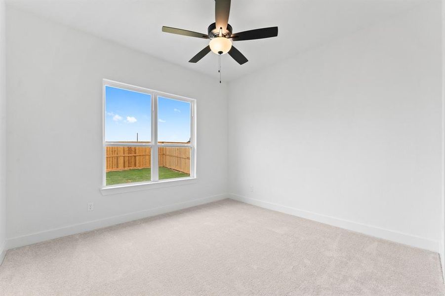 Bedroom 4 with Walk-in Closet and Fan