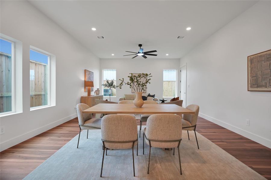 Furnished interior view inside a new home in , Houston (Image 17).