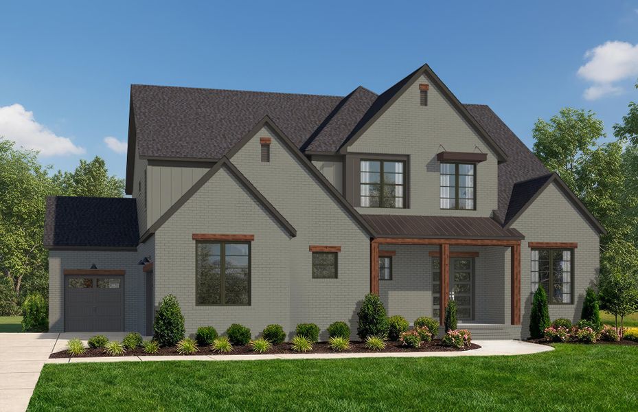Representative exterior photo of a completed home built from the Barrington by John Wieland in Blume Estates, Harrisburg, NC (Image 1). Representative exterior photo of a completed home built from the Barrington by John Wieland in Blume Estates, Harrisburg, NC (Image 1).