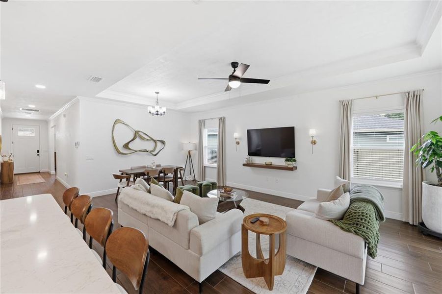 Furnished interior view inside a new home in , Gainesville (Image 16).