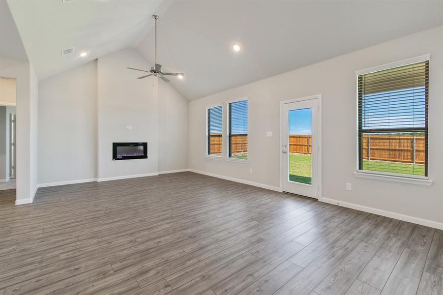 Living Room in the Masters home plan by Trophy Signature Homes – REPRESENTATIVE PHOTO