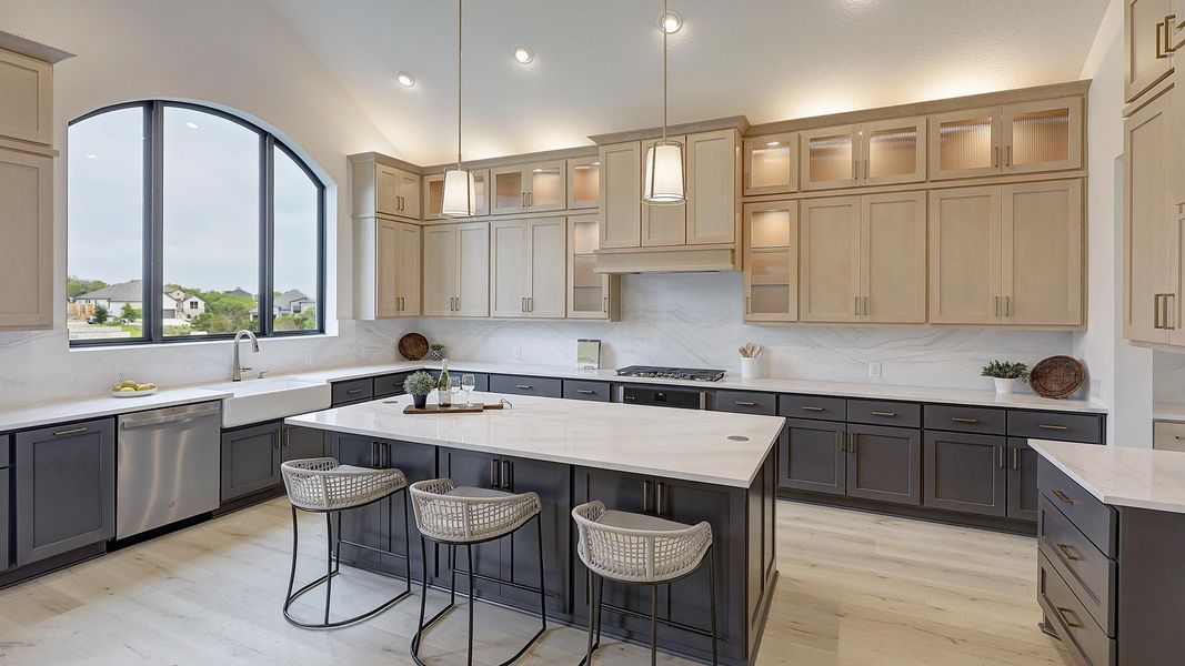 Representative furnished interior of a home built from the 4296W by Perry Homes in Riceland, Mont Belvieu (Image 3).