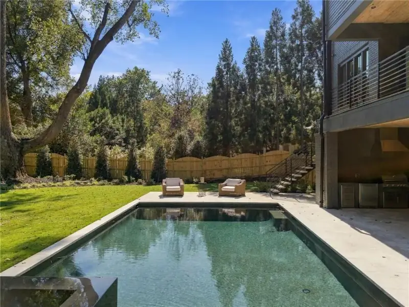 Exterior details and patio area of a home in , Atlanta (Image 31).