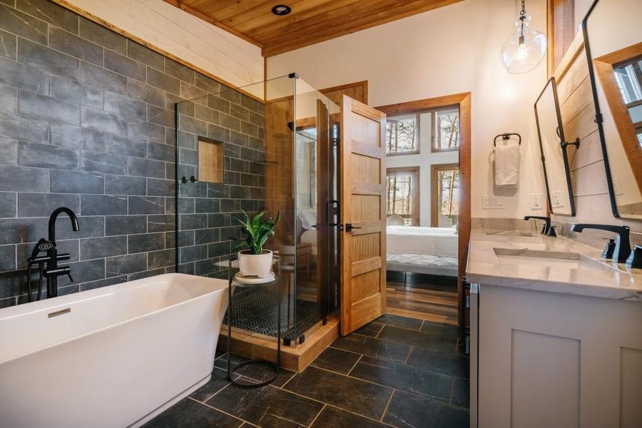 Furnished interior view inside a new home in , Mineral Bluff (Image 13).