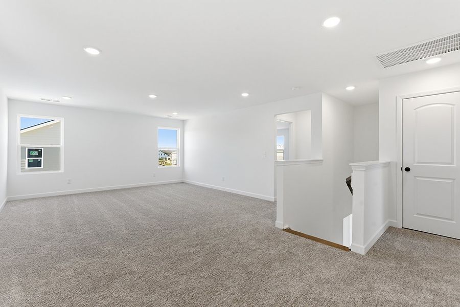 A room with white doors.