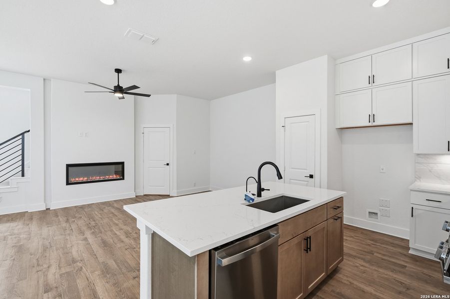 Furnished interior view inside a new home in Prominence, San Antonio (Image 12).