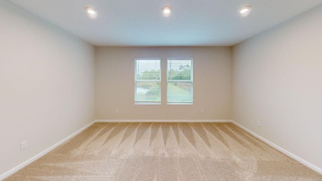 Representative unfurnished interior of a home built from the Luna by Mattamy Homes in Egret Creek, Jacksonville (Image 15). Representative unfurnished interior of a home built from the Luna by Mattamy Homes in Egret Creek, Jacksonville (Image 15).