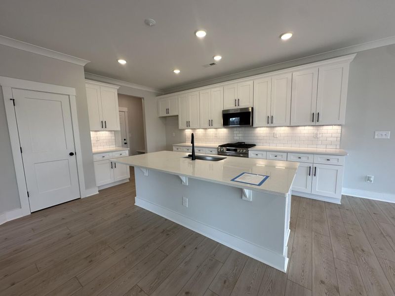 Furnished interior view inside a new home in Blythe Mill Townhomes, Waxhaw (Image 7).