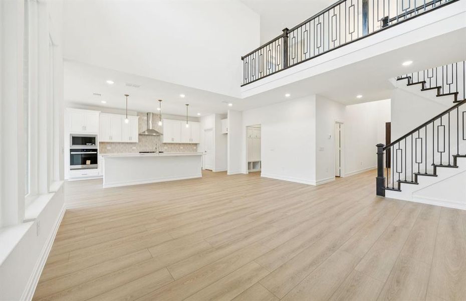 .*floorplan representation, not actual home - Open concept throughout main living areas