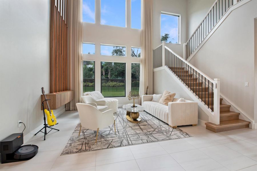 Furnished interior view inside a new home in , Boca Raton (Image 32).