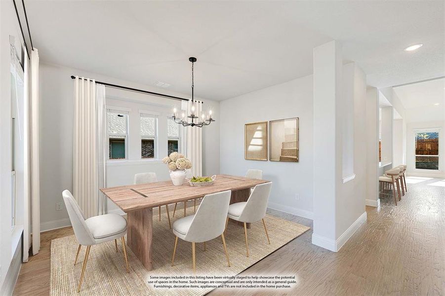 Furnished interior view inside a new home in Triple Diamond Ranch, Mansfield (Image 15).