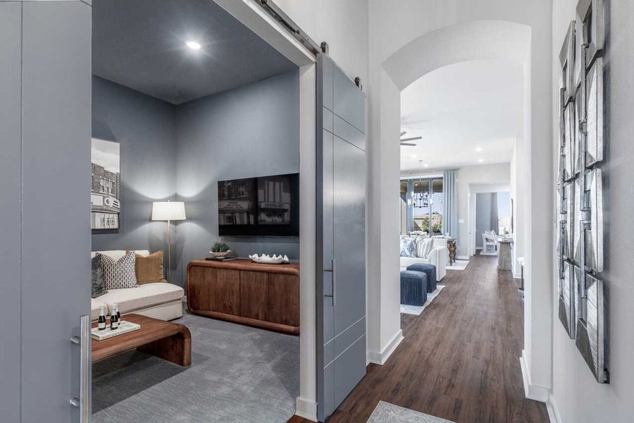 Representative Entry/Entertainment Room - some options shown