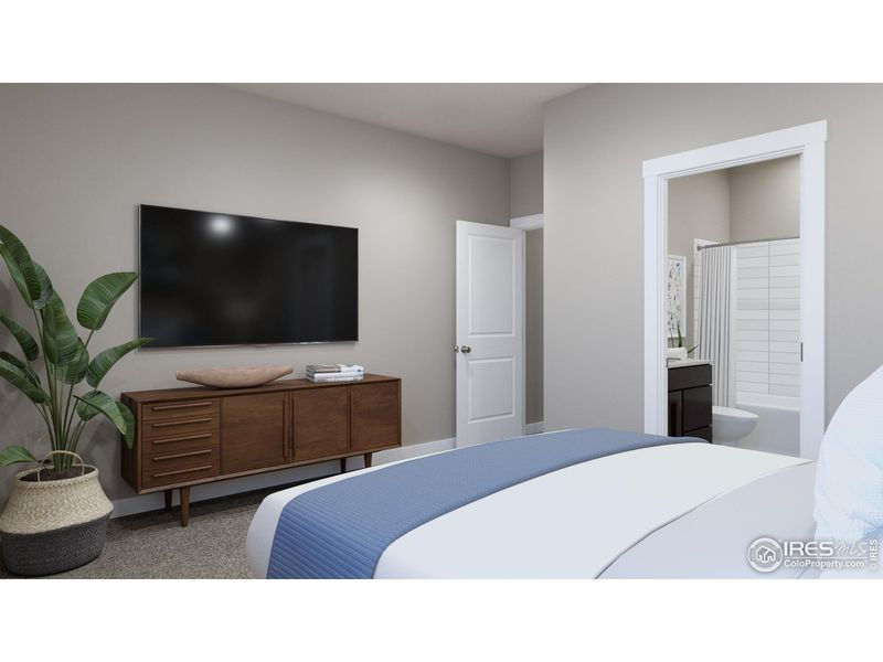 Furnished interior view inside a new home in Highlands at Fox Hill - Discovery, Longmont (Image 5).