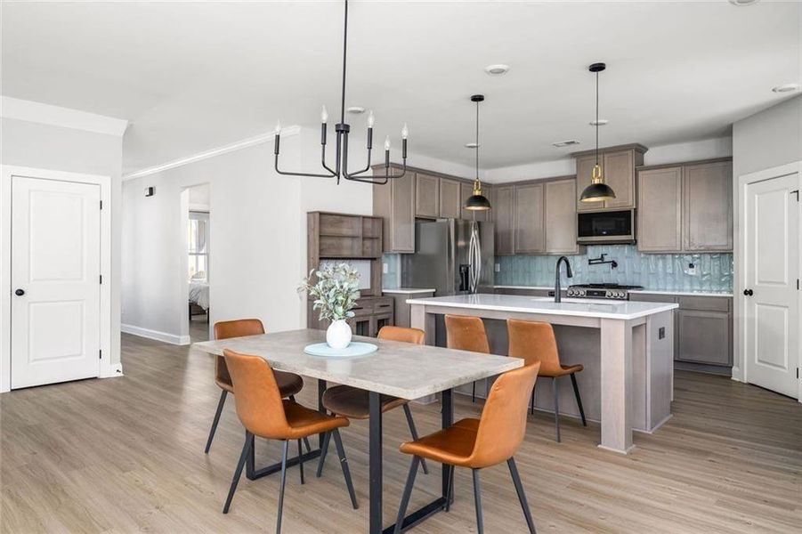 Furnished interior view inside a new home in , Dallas (Image 47).