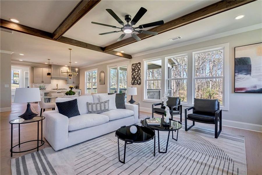 Furnished interior view inside a new home in , Atlanta (Image 47).