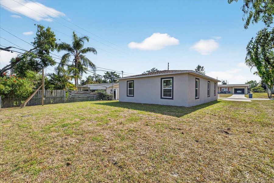 Exterior details and patio area of a home in , Holiday (Image 18). Exterior details and patio area of a home in , Holiday (Image 18).