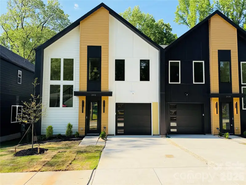 Front exterior of a new home in , Charlotte, NC, highlighting curb appeal (Image 1). Front exterior of a new home in , Charlotte, NC, highlighting curb appeal (Image 1).