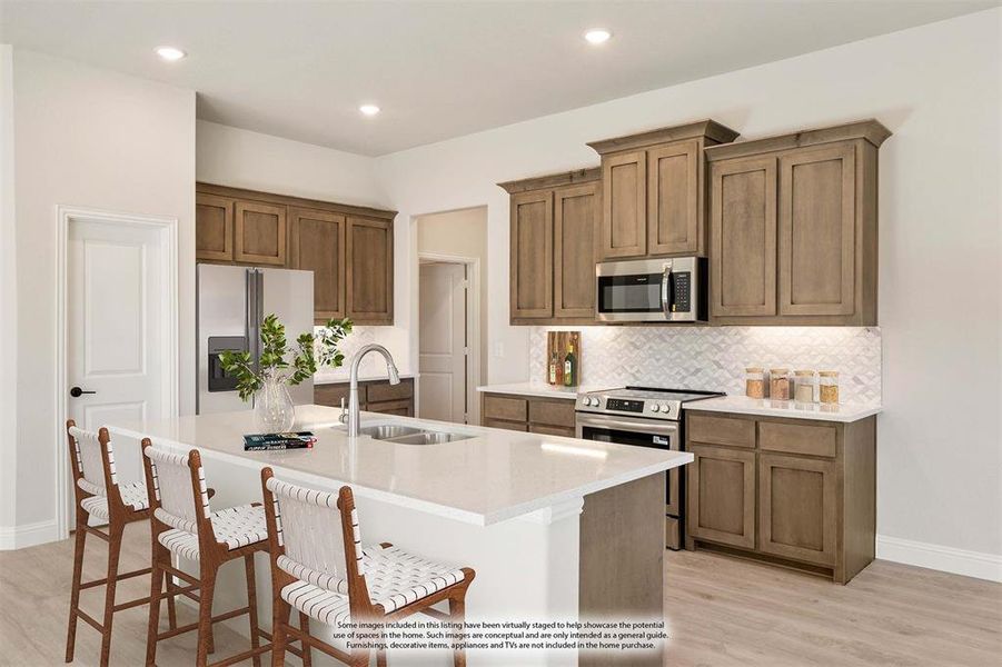 Furnished interior view inside a new home in The Retreat at North Grove 60, Waxahachie (Image 7).