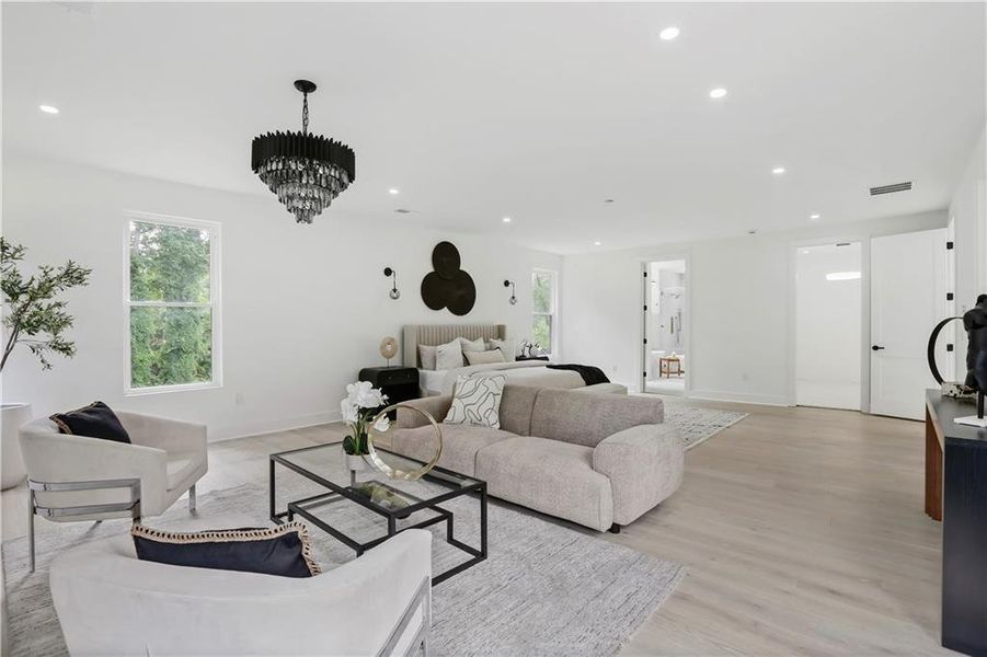 Furnished interior view inside a new home in , Atlanta (Image 31).