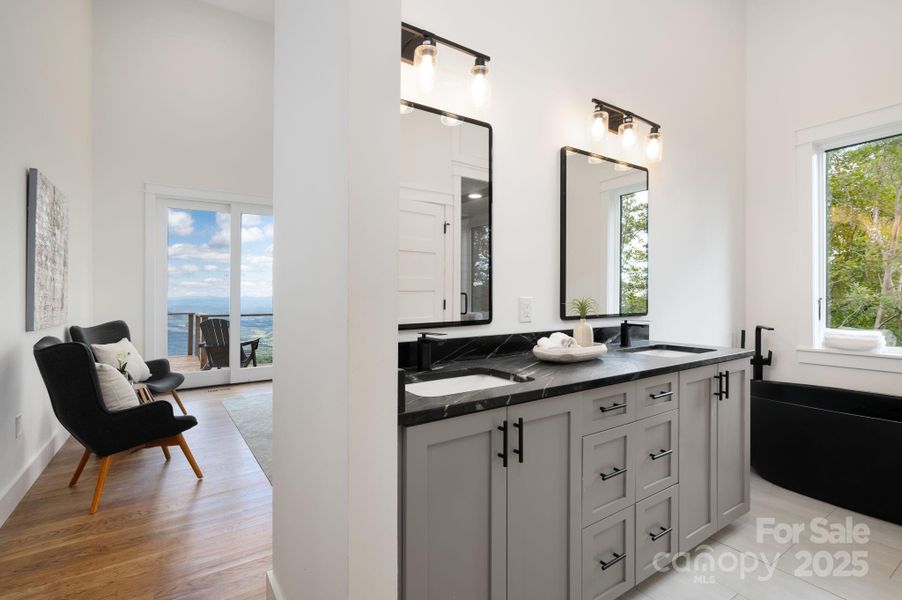 Furnished interior view inside a new home in , Leicester (Image 8).