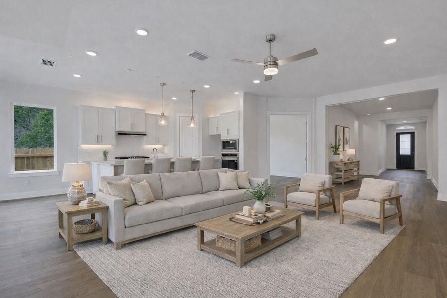 *Virtually Staged Kitchen and Family*