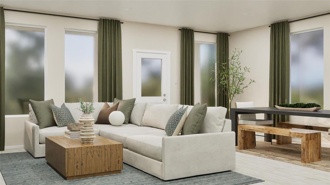 Furnished interior view inside a new home in Elm Creek, Elgin (Image 10).