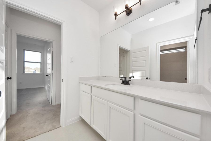 Furnished interior view inside a new home in Elyson, Katy (Image 5).