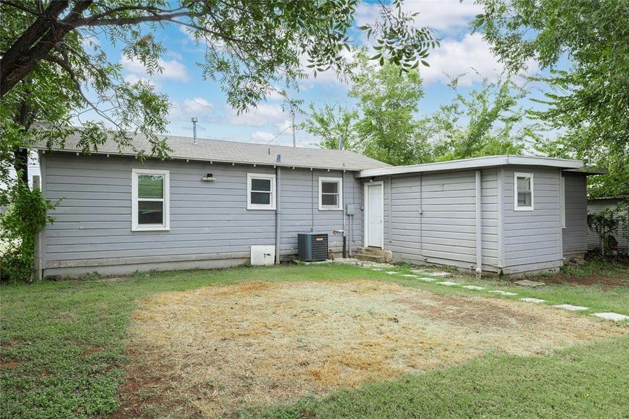 Exterior details and patio area of a home in , Early (Image 22). Exterior details and patio area of a home in , Early (Image 22).