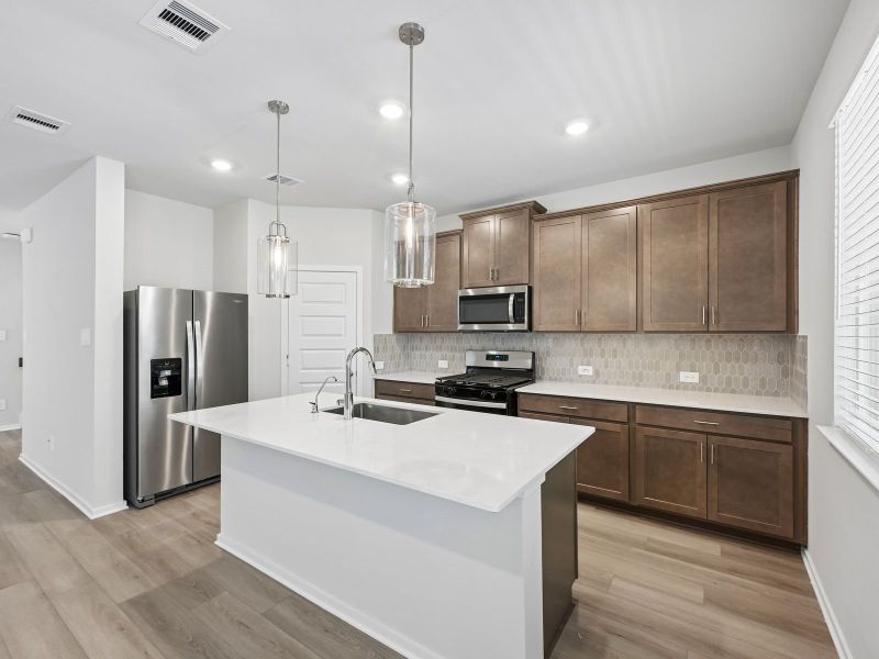 Furnished interior view inside a new home in Pinewood Trails - City Series, Atascocita (Image 4).